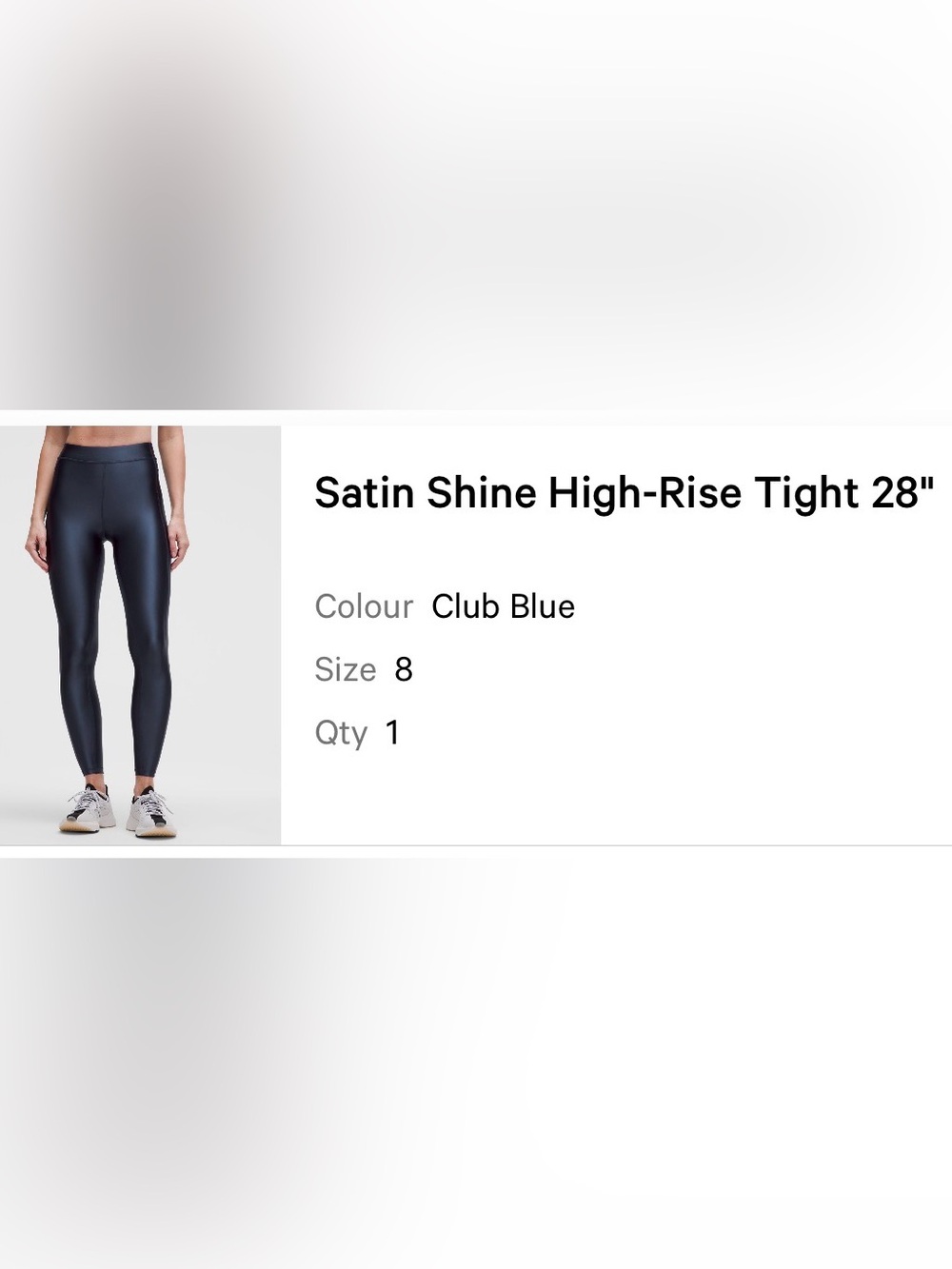 NWOT lululemon athletica Satin Shine High-Rise Tights in Club Blue